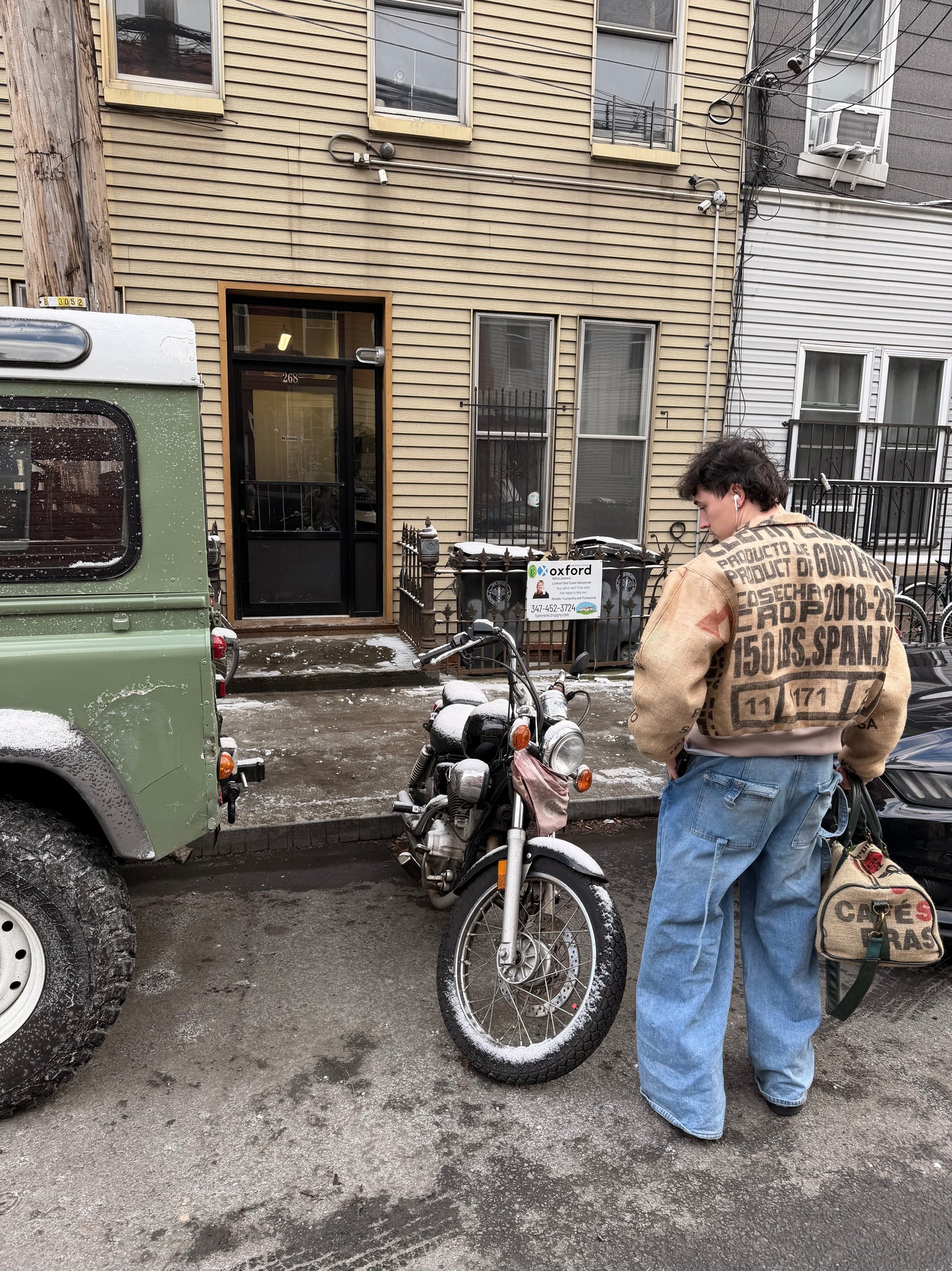 Burlap bomber
