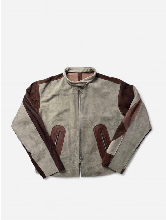 scrap leather jacket
