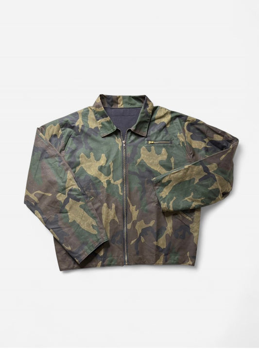 Camo Waxed Canvas Workwear Jacket
