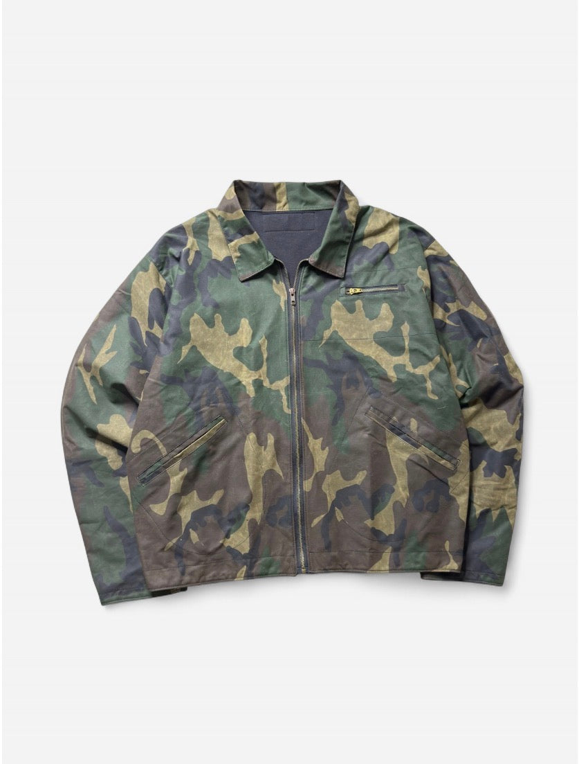 Camo Waxed Canvas Workwear Jacket