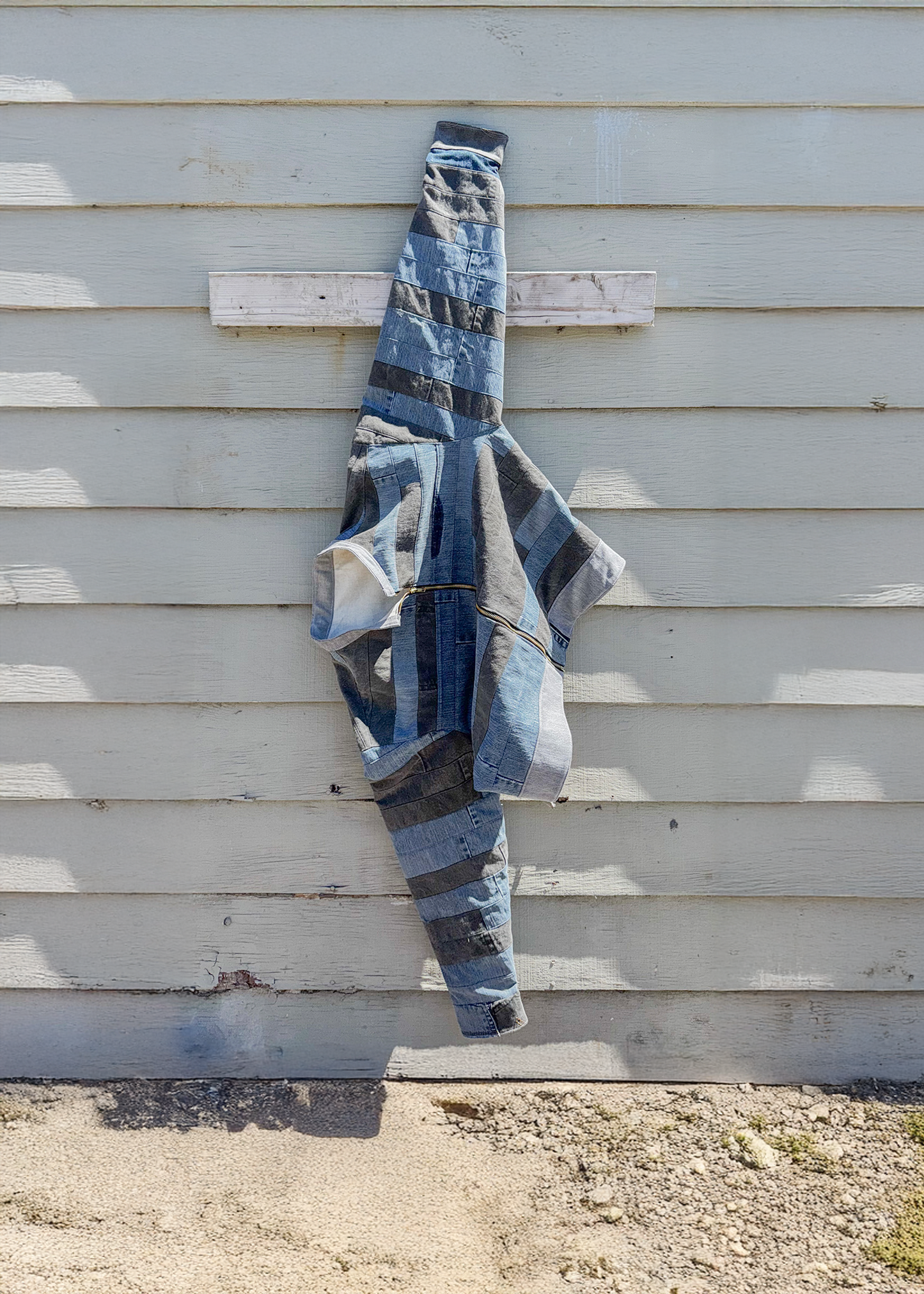 DENIM STRIPS JACKET